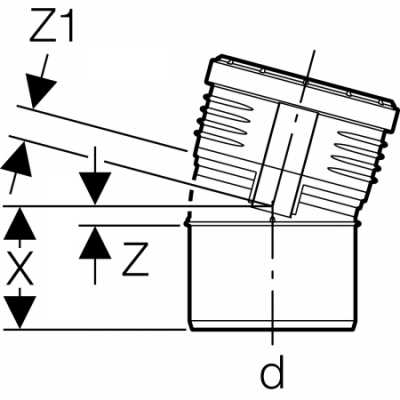Отвод Geberit Silent-PP: 15°, d=160мм