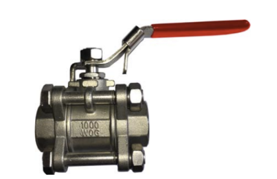 Кран шаровой полнопроходной из нерж стали BS6375BSP, DN100 PN63, внутр/резьба, корпус из 3-х частей, Tecofi