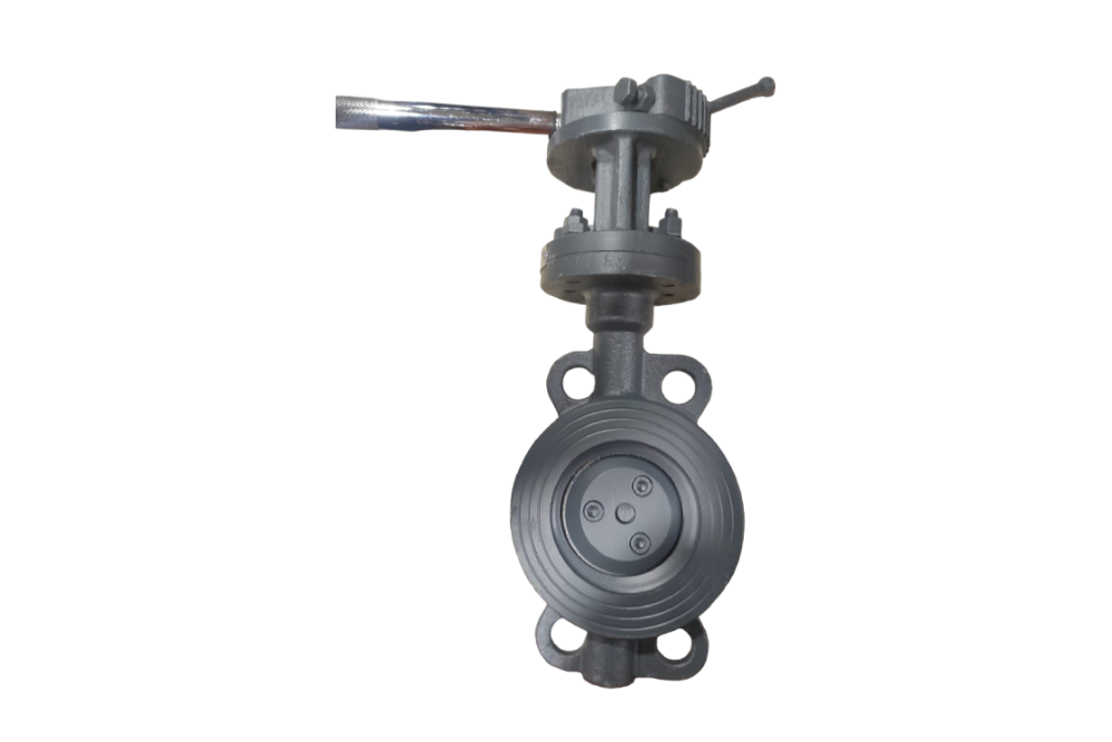 Затвор дисковый ЗДМ 2WH PN25 DN80 межфланцевый с рукояткой; корпус, диск - сталь