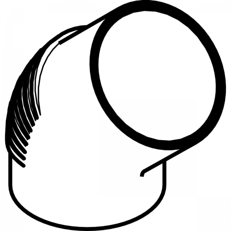 Отвод Silent-db20: 45°, d=160мм, Geberit