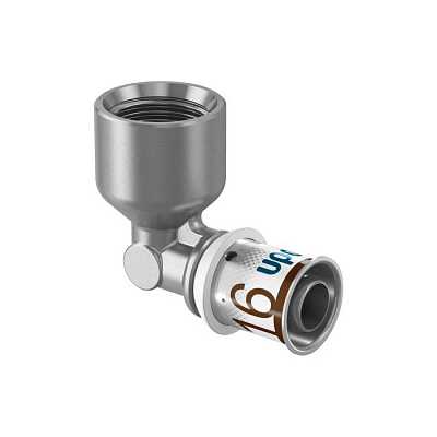 UPONOR S-PRESS PLUS УГОЛЬНИК С ВНУТРЕННЕЙ РЕЗБОЙ 20-RP1/2"ВР '10И