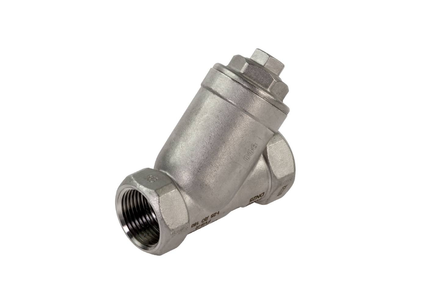 Фильтр сетчатый с пробкой FVS-R DN 50 PN 40, Т= 180 °С, внутренняя резьба, корпус-нержавеющая сталь, Ридан