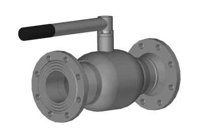 RJIP Premium Кран шаровой FB FF DN100 PN16 H (фланцевый, с рукояткой, полнопроходной)