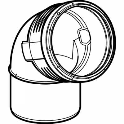 Отвод Geberit Silent-PP: 67.5°, d=125мм