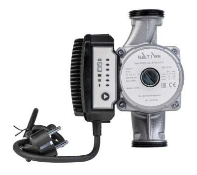Насос циркуляционный с мокрым ротором NOCE 30/12-180 ECO, 1х230 В, 50 Гц, 200 Вт, вход/выход G 2" PN 10, корпус-чугун, колесо-PA66, Native