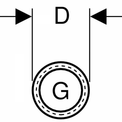 Резьбовой патрубок Geberit: G=1/2", L=1.15м, С гальванической оцинковкой