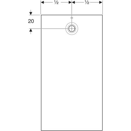 Прямоугольный душевой поддон Olona: 180x90x4см, Белый / Матовый, Geberit
