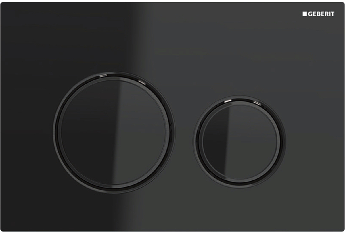 Смывная клавиша Geberit Sigma21, для двойного смыва, цвет металлический хромированный черный: хромированный черный, черный