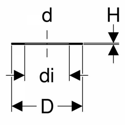 Фланцевая прокладка Geberit PE: d=125мм, di=116мм