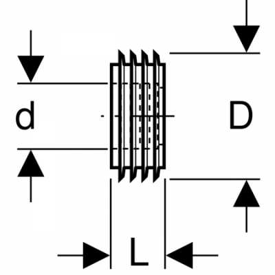 Манжета к к окончанию колена смыва: d=32мм, Geberit