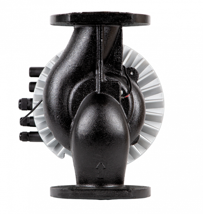 Регулируемый высокоэффективный циркуляционный насос MEGA S 65-12F, 1x230 В, 50 Гц, 35 - 750 Вт, вход/выход DN65 PN10, L=342 мм, корпус-чугун с катафорезным покрытием, колесо-композит, Shinhoo