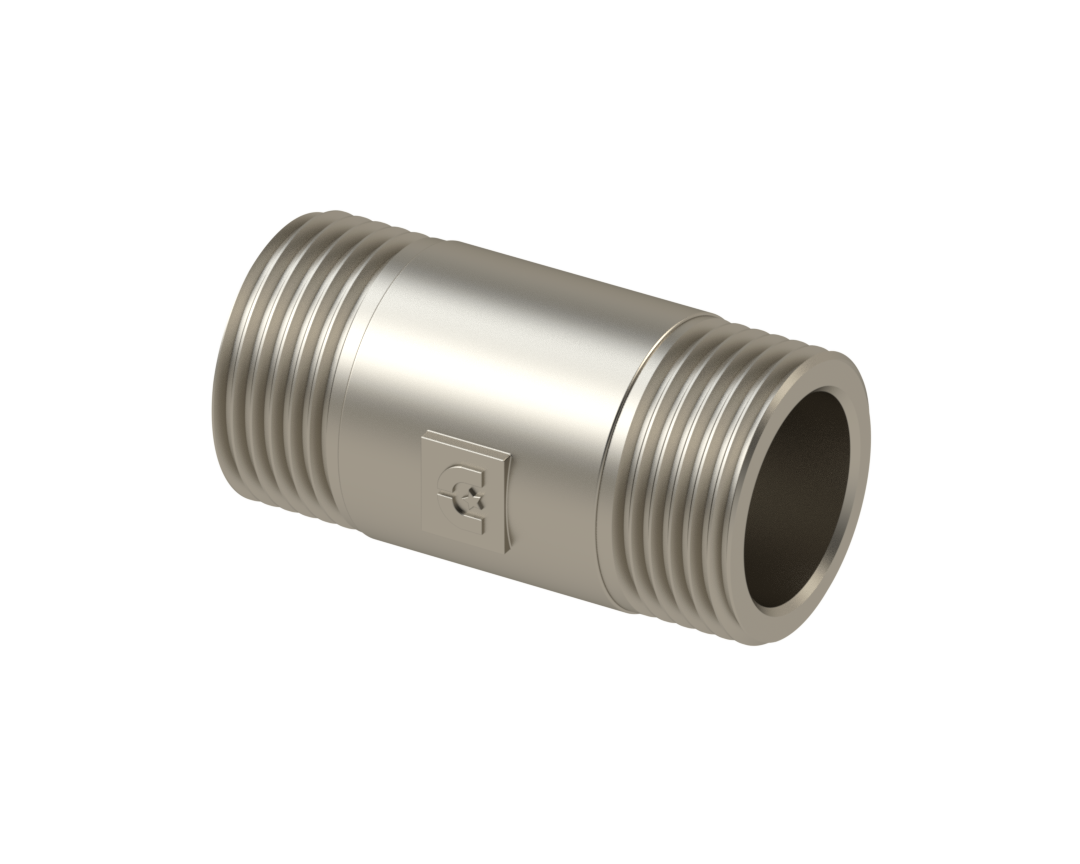Удлинительный бочонок НР/НР 1/2'' - L100 - Никелированный
