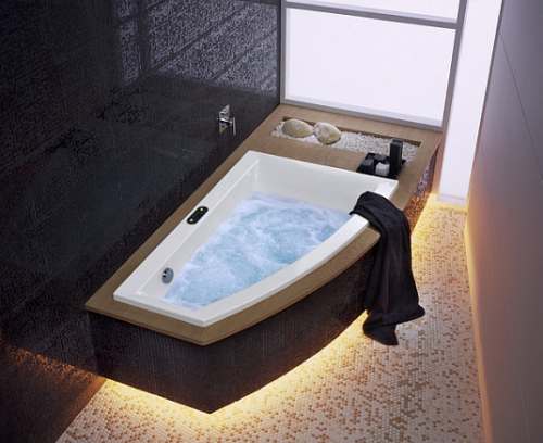CLARISSA асимметричная ванна, 160 x 100 см, правая