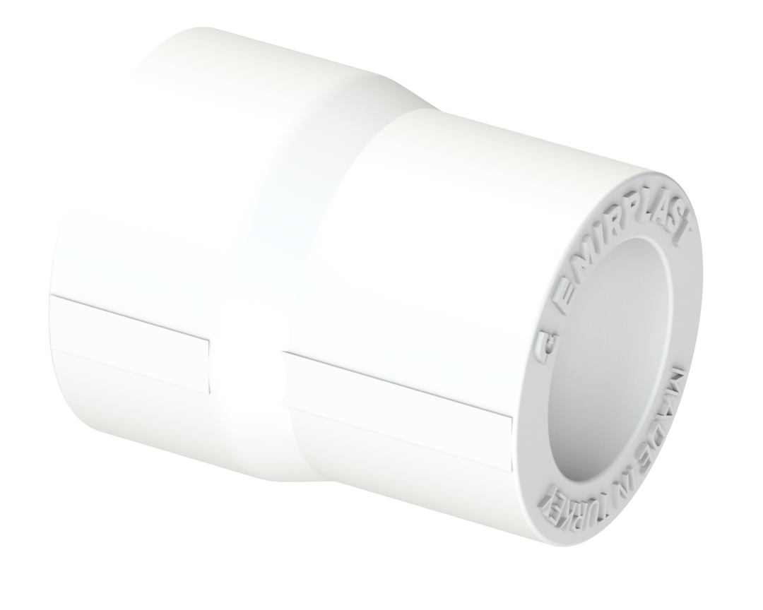 Переходная муфта PP ВВ Dу 32X25 - белый, SPL-EmirPlast