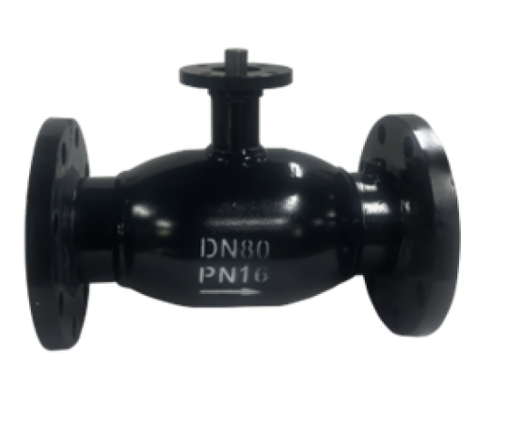 Кран шаровой BSB5246-02PF, DN150 PN16, полнопроходной, фланцевый, ручка рычаг, корп сталь, шар нерж сталь, уплотнение PTFE, Tecofi