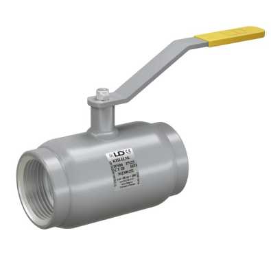 LD Кран шаровый цельносварной, муфтовый, Dn 50, PN 40, полнопроходной с корпусом из стали 20 (КШ.Ц.М.050.040.П/П.02)