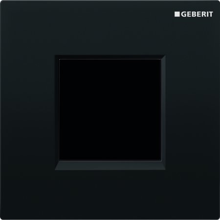 Система электронного управления смывом писсуара Geberit, питание от сети, защитная крышка типа 30: Черный RAL 9005