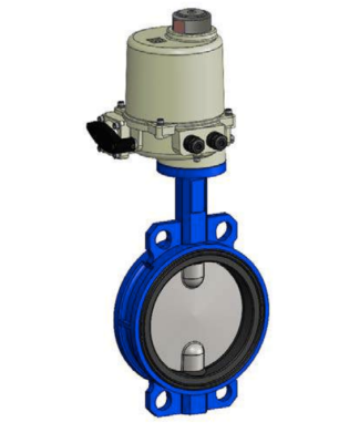 Затвор диск. межфл. с эл. приводом ГЗ DN40 PN16, 1Ф-230V, корпус ковкий чугун, диск нж,  EPDM, Tecofi