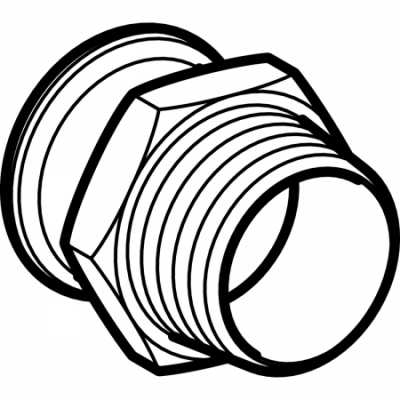 Переходник Mapress из нержавеющей стали, с наружной резьбой NPT: d=35мм, NPT=1 1/4дюйм, Geberit
